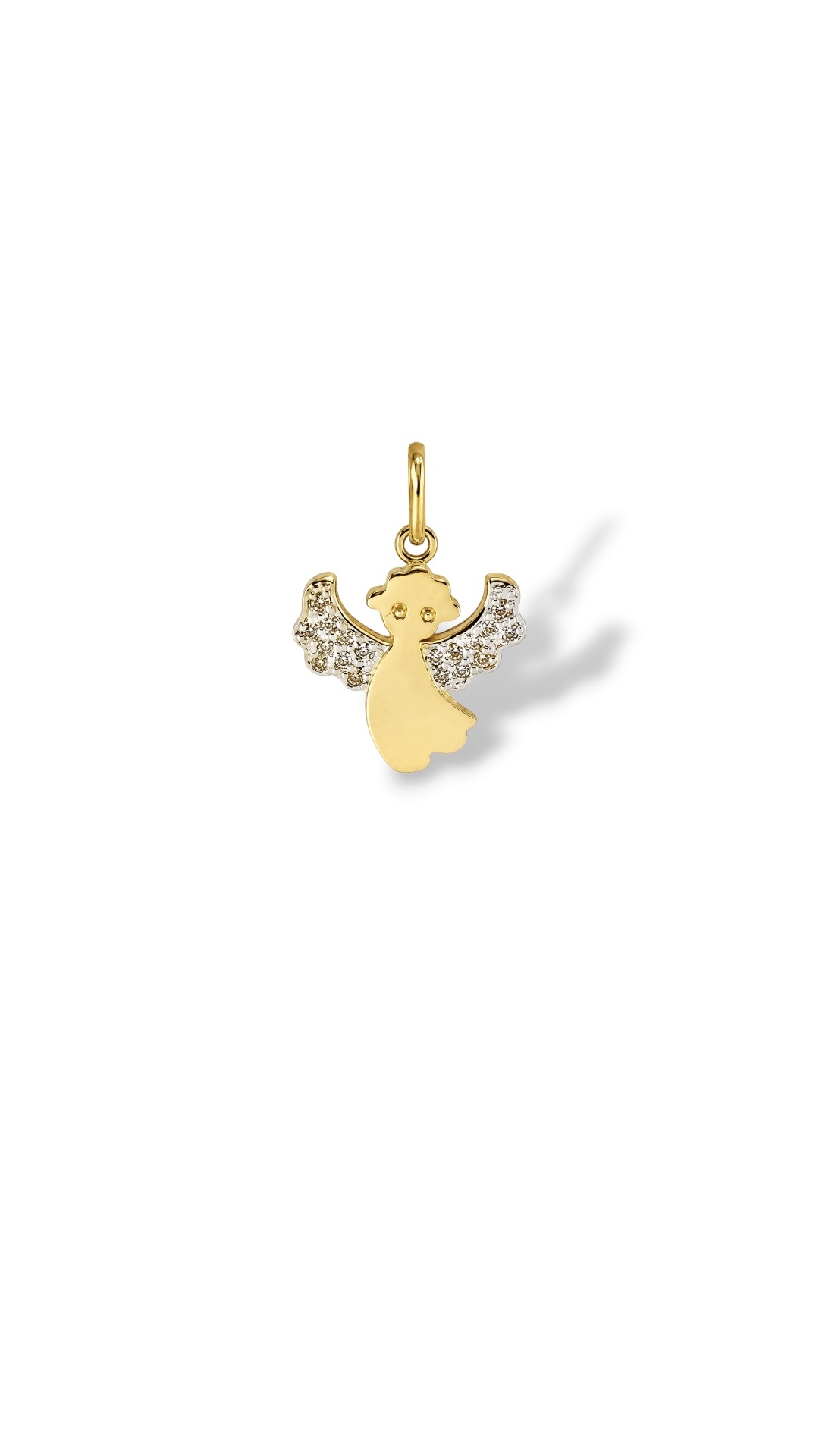 Arany Medálok 14 karátos Medál , Angyal cirkónia kövekkel (Nr.18) webshop Medál , Angyal cirkónia kövekkel (Nr.18)