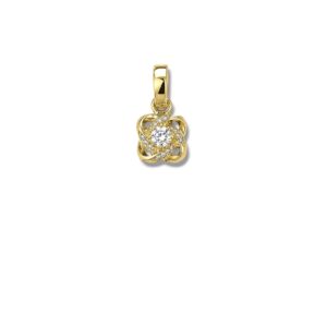 Arany Medálok 14 karátos Medál , virág formájú köves modell (Nr.22) webshop