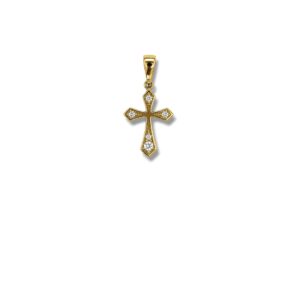 Arany Medálok 14 karátos Medál , köves kereszt (Nr.30) webshop