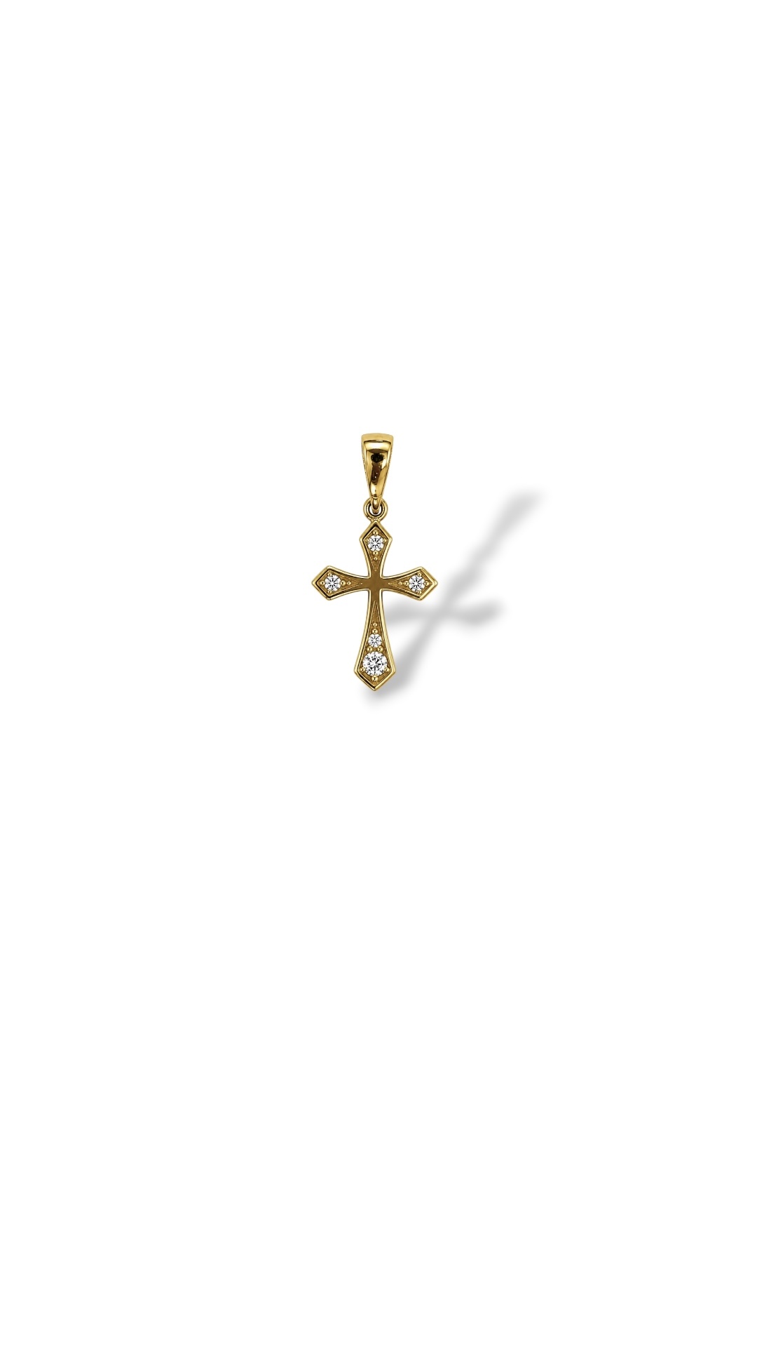 Arany Medálok 14 karátos Medál , köves kereszt (Nr.30) webshop Medál , köves kereszt (Nr.30)