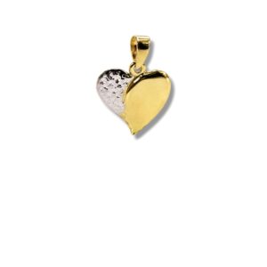 Arany Medálok 14 karátos Medál , Szív formájú ródiumozott modell (Nr.63) webshop