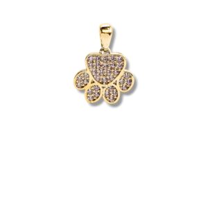 Arany Medálok 14 karátos Medál , Kutya tappancsos köves modell (Nr.68) webshop