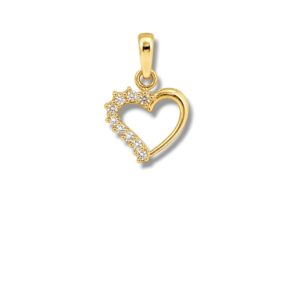 Arany Medálok 14 karátos Medál , Arany szív köves (Nr.72) webshop