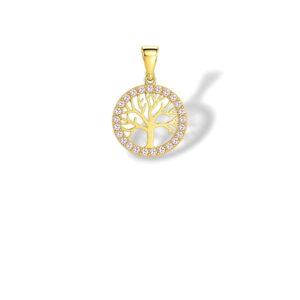 Arany Medálok 14 karátos Medál , Köves életfa (Nr.73) webshop Arany Medálok 14 karátos Medál , Köves életfa (Nr.73) webshop