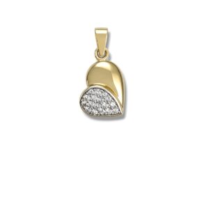 Arany Medálok 14 karátos Medál , Arany Köves szív (Nr.77) webshop