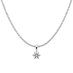Arany Láncok 14 karátos Lánc , Barbara típusú fehér arany lánc cirkónia kővel (Nr.37) webshop