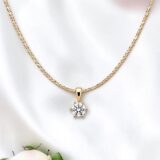 Arany Láncok 14 karátos Lánc , Barbara típusú arany lánc cirkónia kővel (Nr.35) webshop