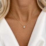 Arany Láncok 14 karátos Lánc , fehér cirkónia köves modell (Nr.11) webshop
