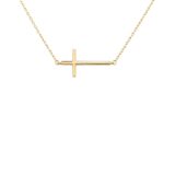 Arany Láncok 14 karátos Lánc , sárga arany, fektetett keresztes modell (Nr.33) webshop
