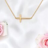 Arany Láncok 14 karátos Lánc , sárga arany, fektetett keresztes modell (Nr.33) webshop