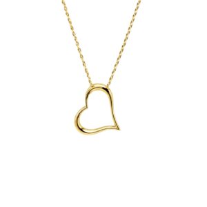 Arany Láncok 14 karátos Lánc , szív medálos modell (Nr.11 ) webshop