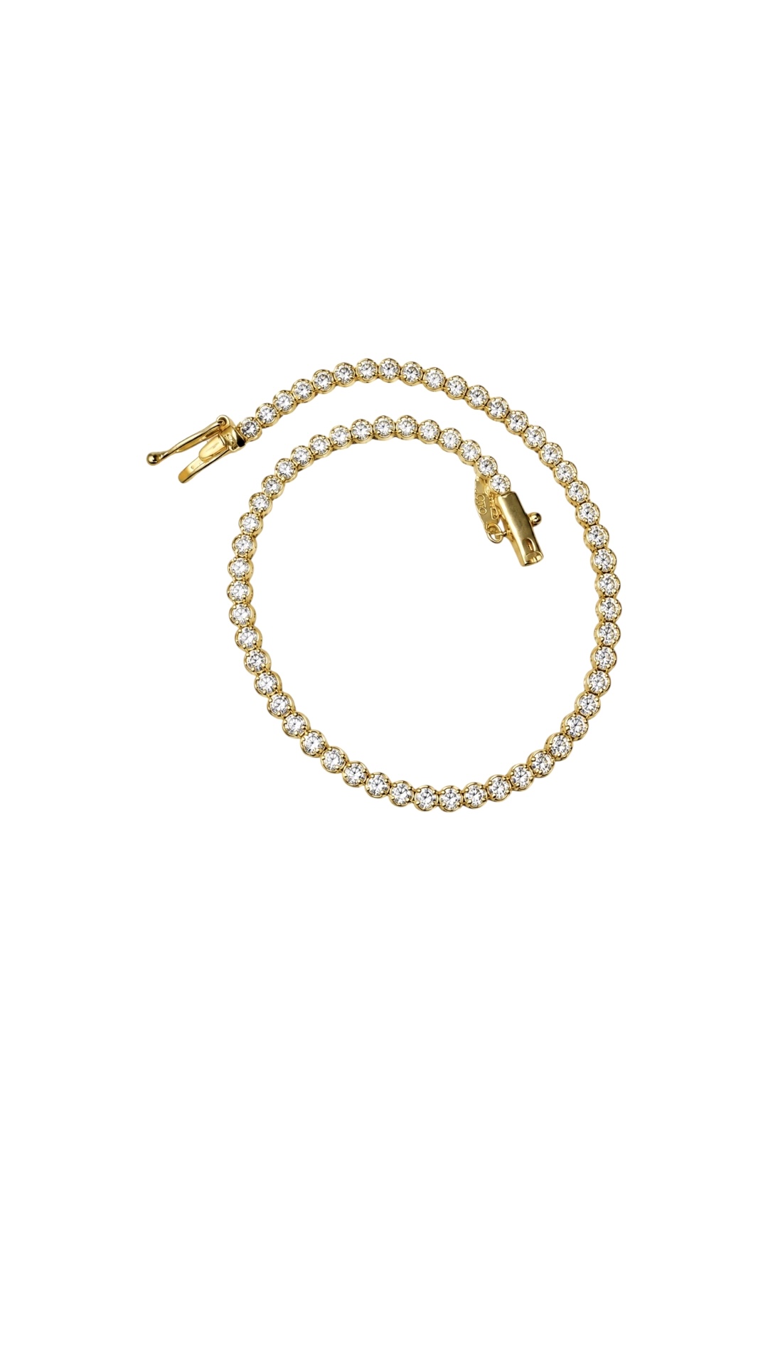 Arany Karláncok 14 karátos Karkötő , Tenisz karlánc , sárga arany , fehér cirkónia köves (Nr.40) webshop Arany Karláncok 14 karátos Karkötő , Tenisz karlánc , sárga arany , fehér cirkónia köves (Nr.40) webshop