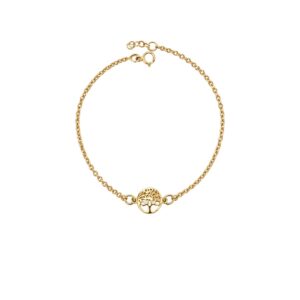 Arany Karláncok 14 karátos Karlánc , Életfa betétes anker karkötő (Nr.32) webshop
