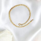 Arany Karláncok 14 karátos Karlánc , sárga arany lemez karkötő (Nr.23) webshop