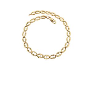 Arany Karláncok 14 karátos Karkötő , sárga arany lemez karlánc (Nr.38) webshop