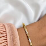 Arany Karláncok 14 karátos Karkötő , Vésett karreif (Nr.36) webshop